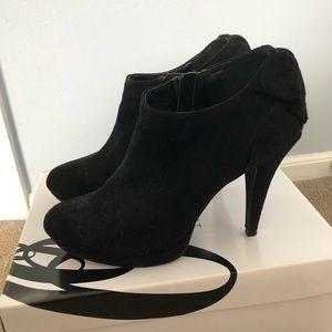 Nine West Black Suede Booties